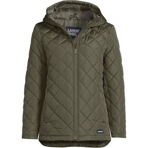 LANDS’ END Women’s insulated Jacket Forest Moss, Medium